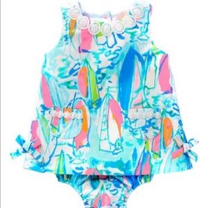 NWT Lilly Pulitzer dress with bloomers 18-24 mths